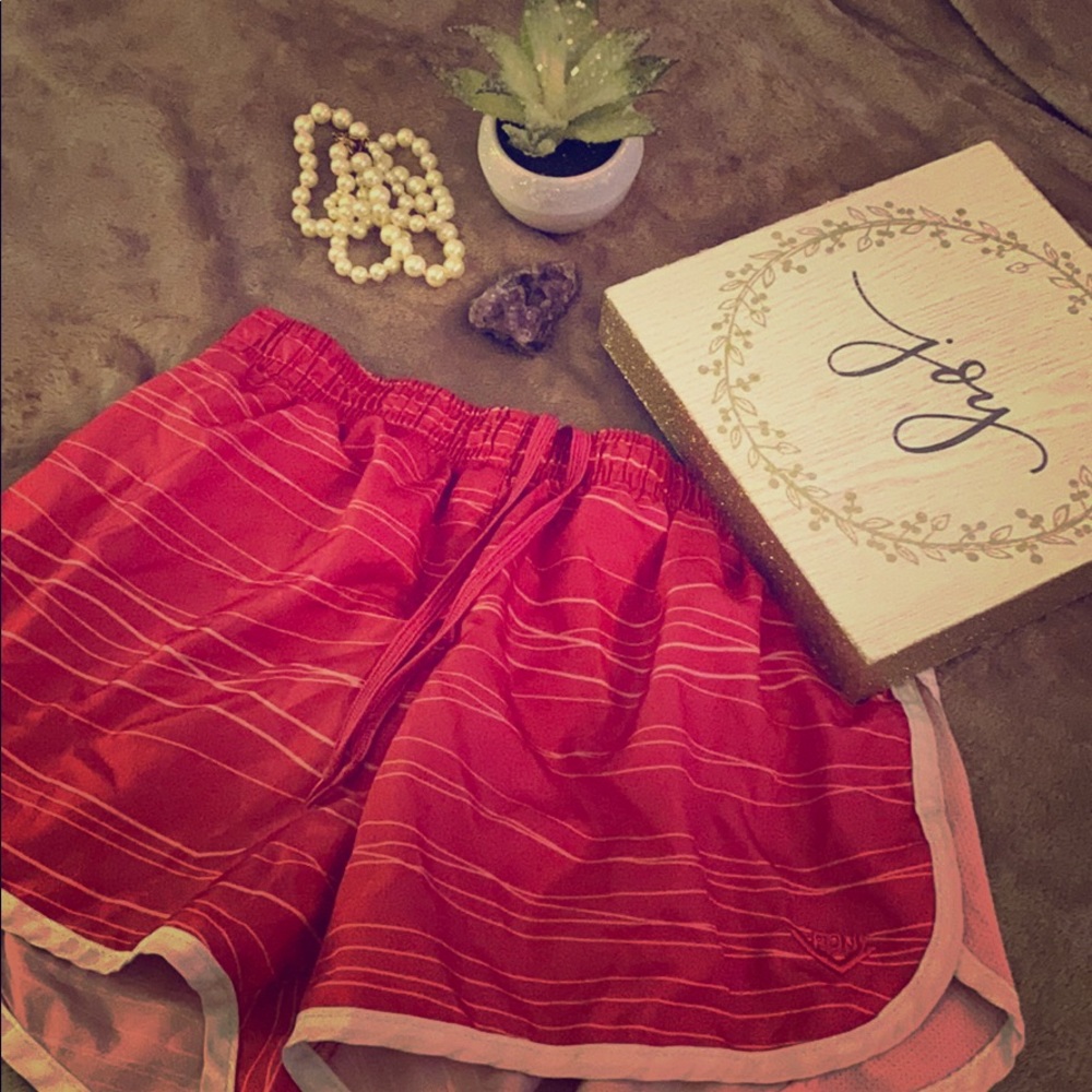 Pink athletic shorts